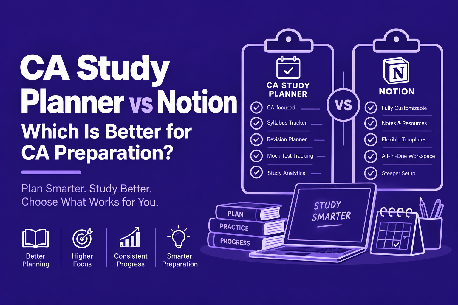 CA Study Planner App vs Notion — Which Is Better for CA Preparation?